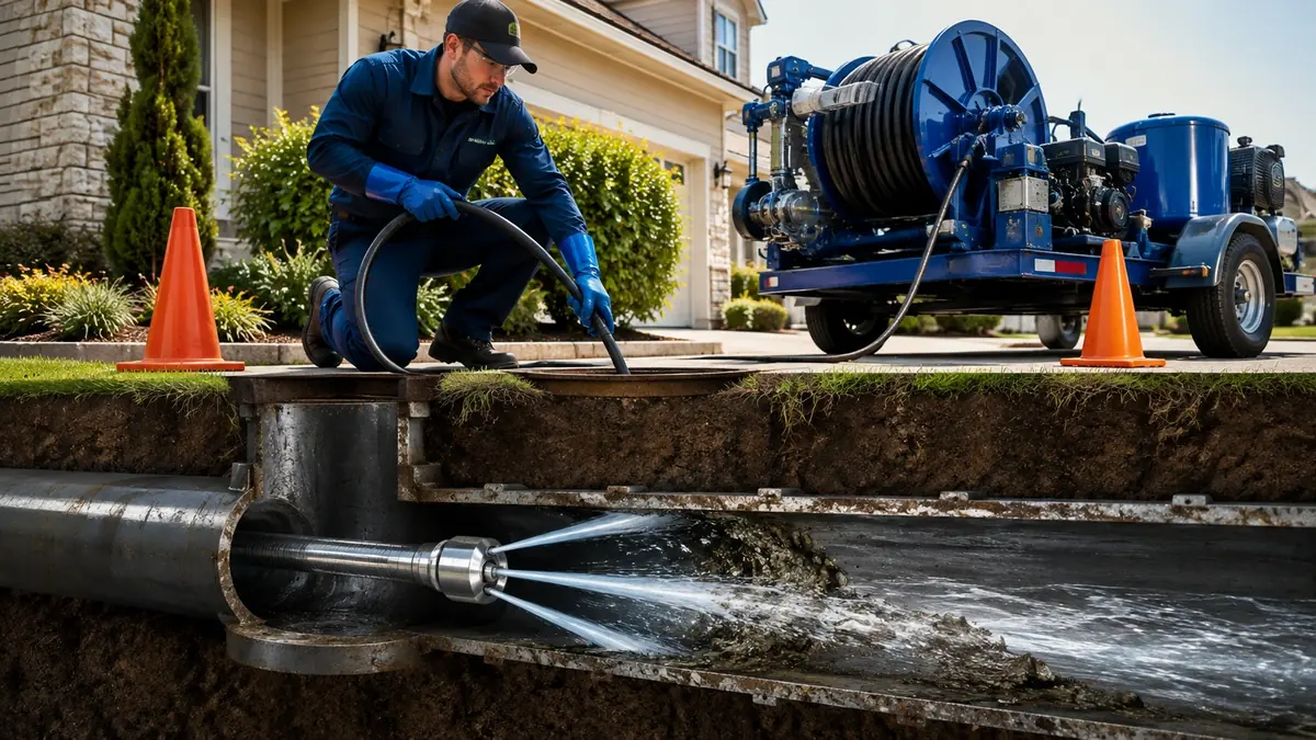 Main Sewer Line Hydro Jet Cleaning in San Juan Capistrano