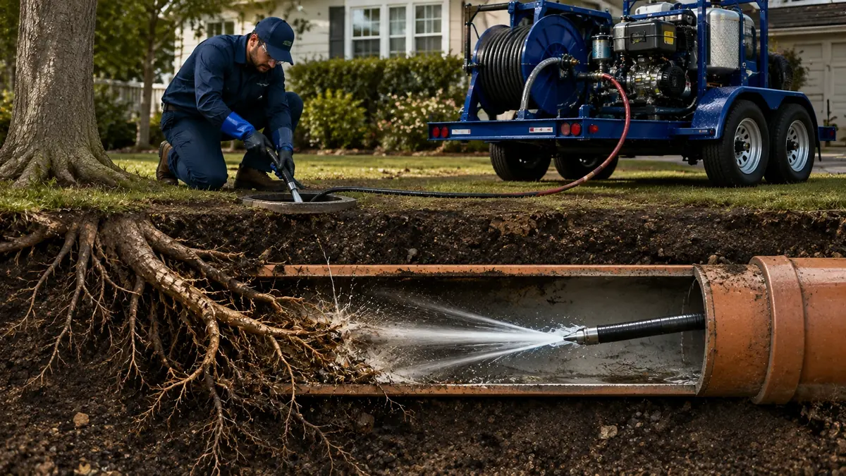 Tree Root Removal with Hydro Jetting in San Juan Capistrano